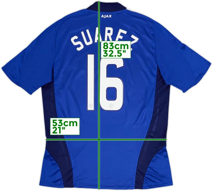 2008-09 Ajax Camiseta de visitante Suarez #16 - 6/10 - (L)