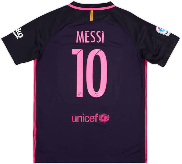 2016-17 Barcelona Away Shirt Messi #10 - 8/10 - (XL.Boys)