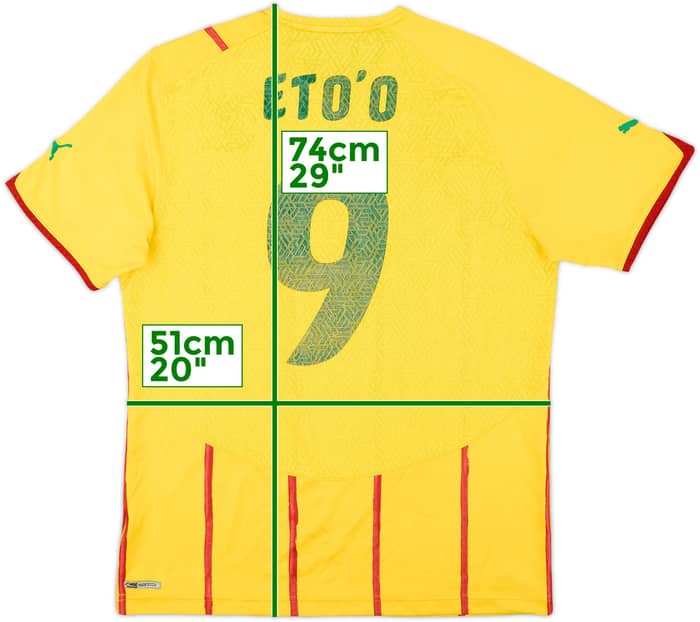 2010-11 Cameroon Away Shirt Eto'o #9 - 5/10 - (L)