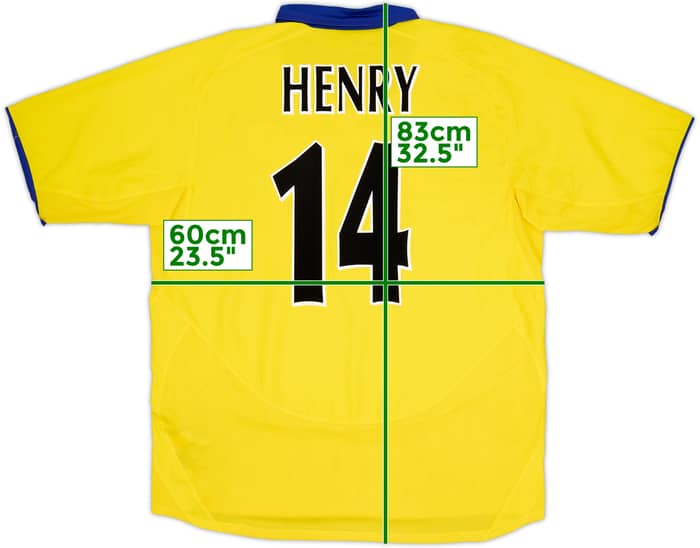 2003-05 Arsenal Camiseta Visitante Henry #14 - 6/10 - (XL)