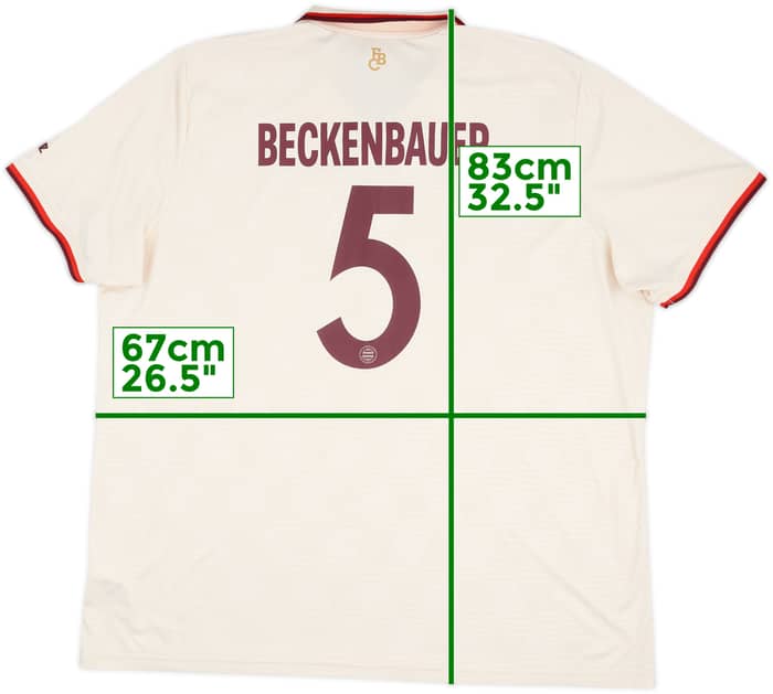 2024-25 Bayern Munich Third Shirt Beckenbauer #5 - 10/10 - (3XL)