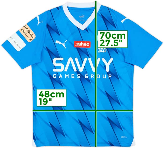 2023-24 Al-Hilal Home Shirt - 7/10 - (S)