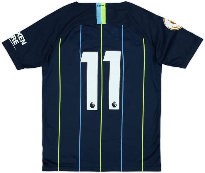 2018-19 Manchester City Away Shirt #11 - 4/10 - (XL.Boys)