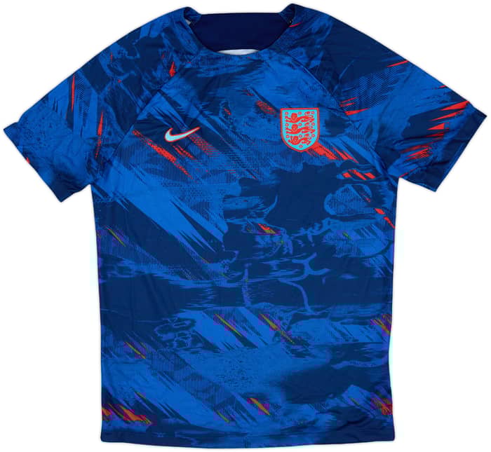 2022-23 England Nike Pre-Match Shirt - 10/10 - (M)