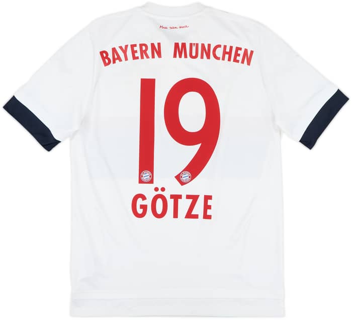 2015-16 Bayern Munich Away Shirt Gotze #19 - 6/10 - (XL.Boys)