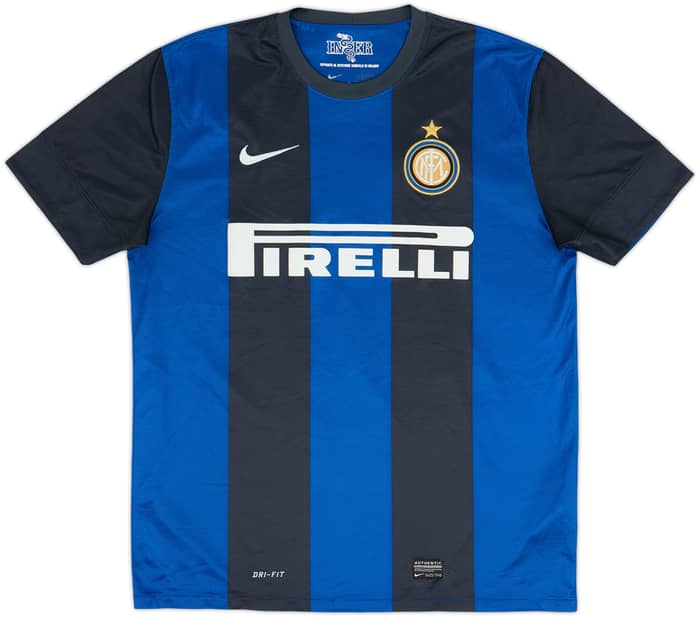 2012-13 Inter Milan Home Shirt Milito #22 - 8/10 - (L)