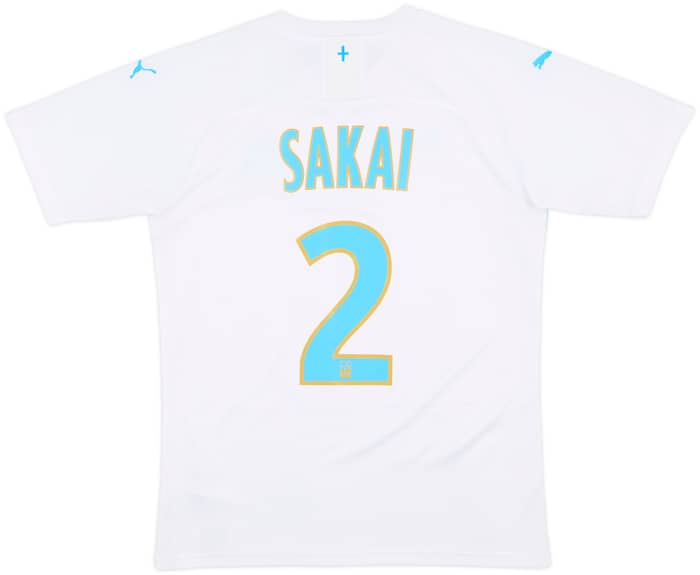 2019-20 Olympique Marseille Home Shirt Sakai #2 - 10/10 - (S)