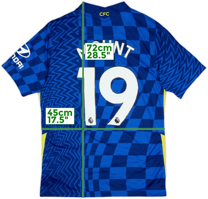 2021-22 Chelsea Home Shirt Mount #19 - 7/10 - (M)