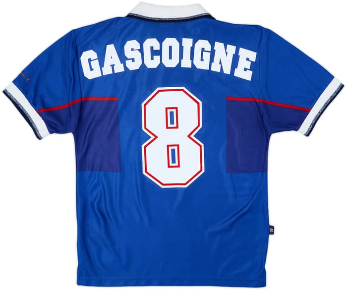 1997-99 Rangers Home Shirt Gascoigne #8 - 9/10 - (XS)