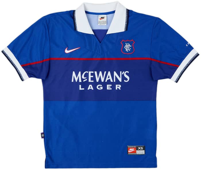1997-99 Rangers Home Shirt Gascoigne #8 - 9/10 - (XS)