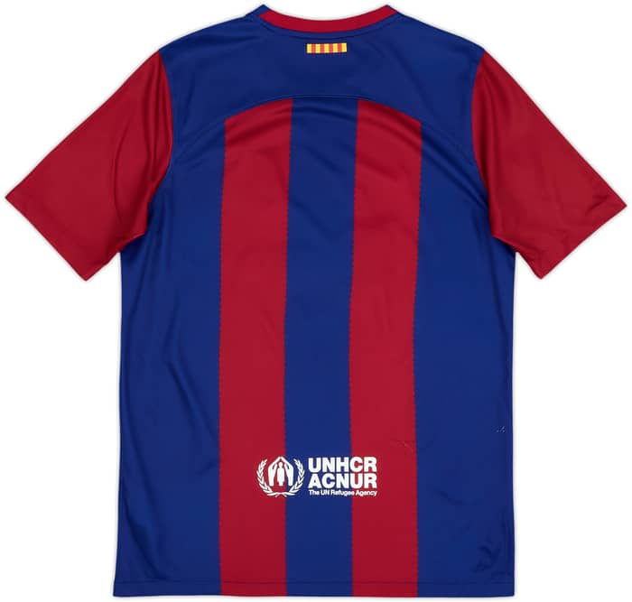 2023-24 Barcelona Home Shirt - 9/10 - (XL.Boys)