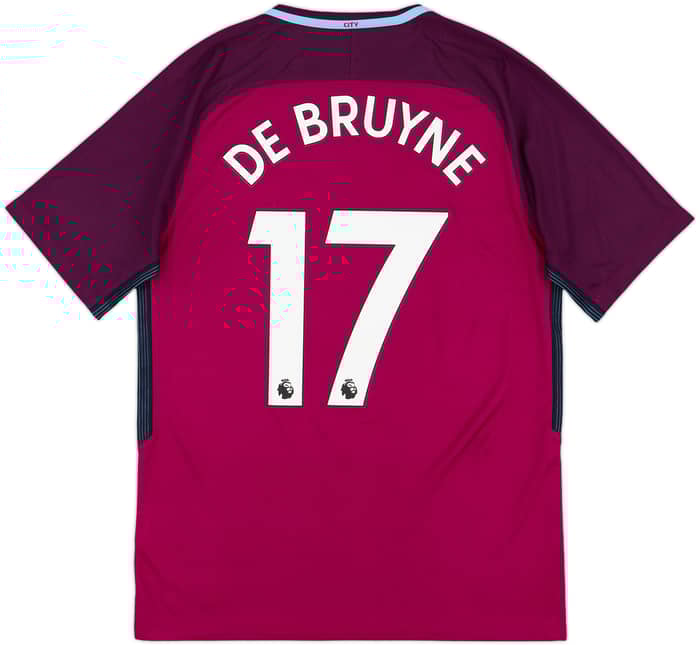 2017-18 Manchester City Away Shirt De Bruyne #17 - 8/10 - (M)
