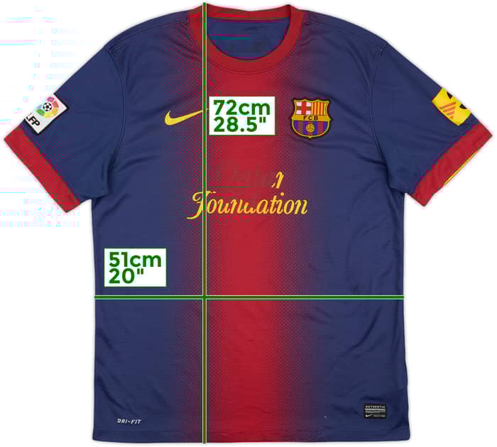 2012-13 Barcelona Home Shirt - 3/10 - (M)