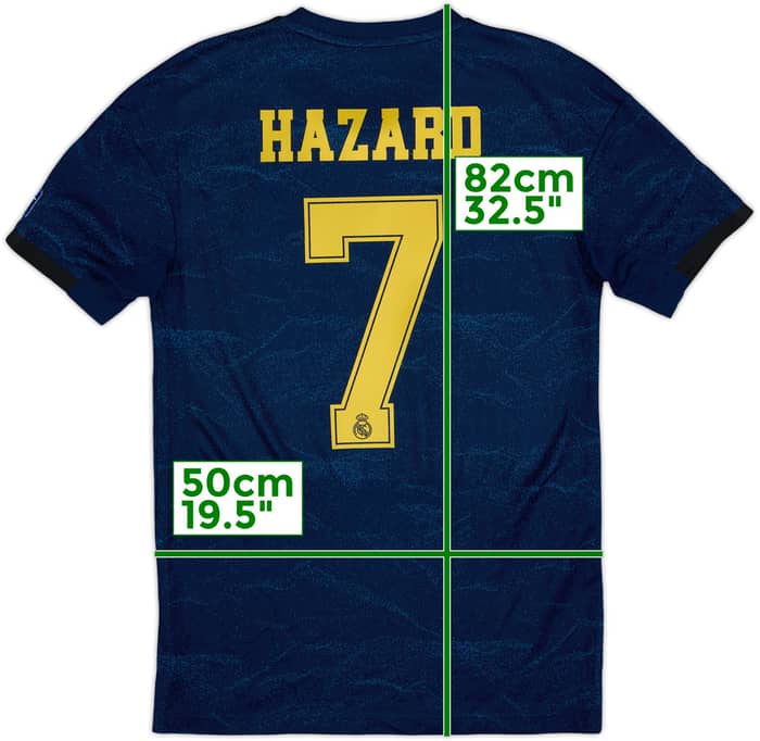2019-20 Real Madrid Away Shirt Hazard #7 - 8/10 - (S)