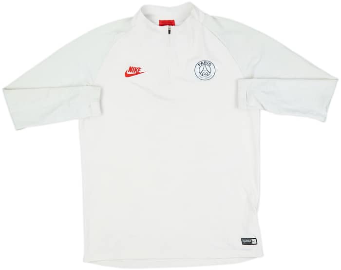 2019-20 Paris Saint-Germain Nike 1/4 Zip Drill Top - 4/10 - (L)