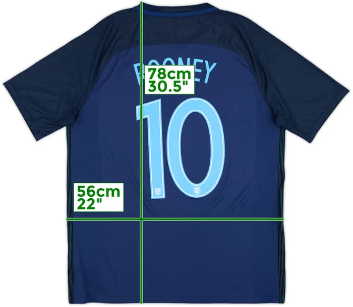 2017 England Away Shirt Rooney #10 - 9/10 - (L)