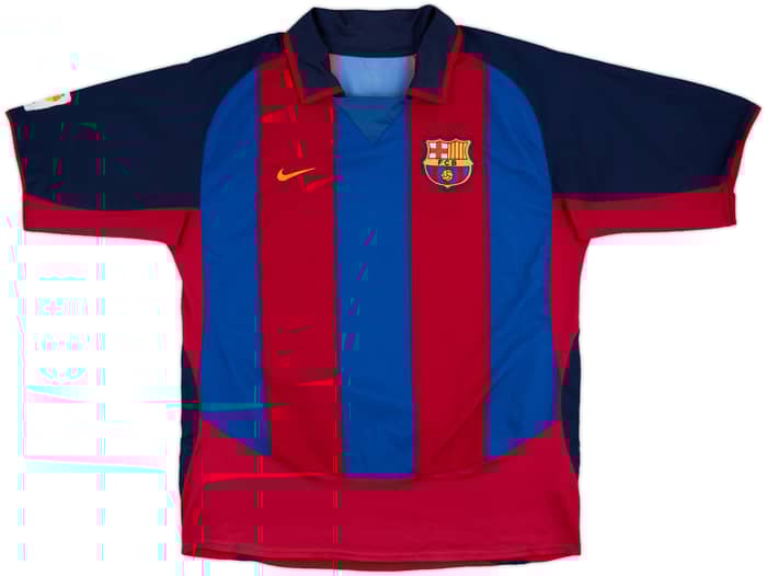 2003-04 Barcelona Home Shirt Ronaldinho #10 - 8/10 - (L)