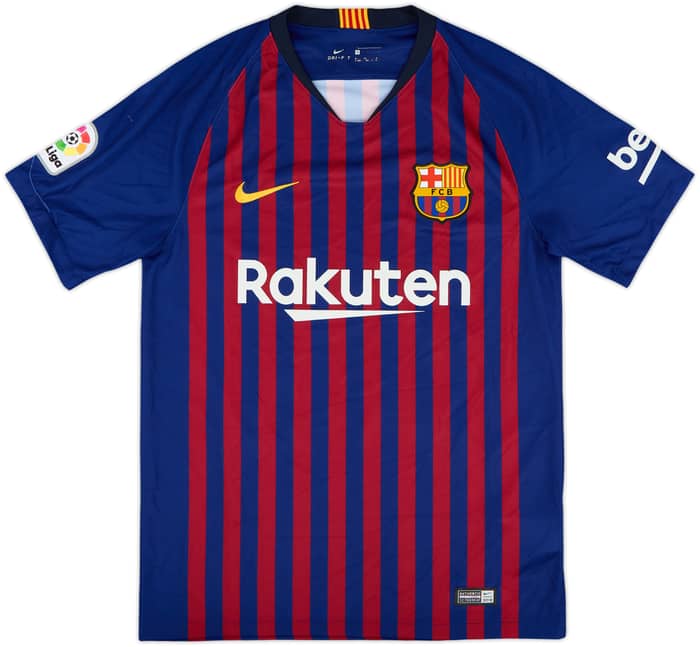 2018-19 Barcelona Home Shirt Messi #10 - 9/10 - (S)