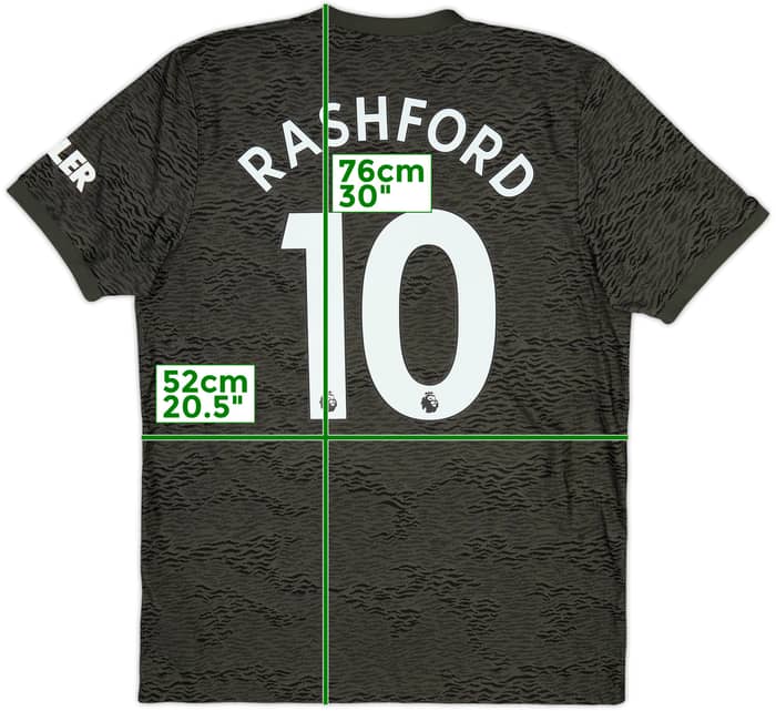 2020-21 Manchester United Away Shirt Rashford #10 - 8/10 - (L)