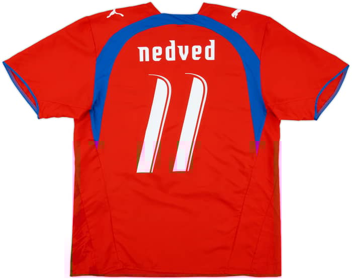 2006-08 Czech Republic Home Shirt Nedved #11 - 9/10 - (L)