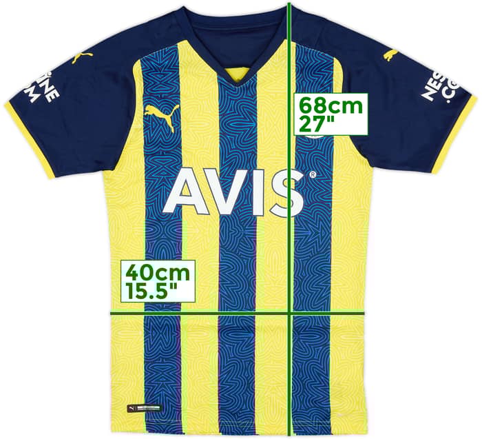 2021-22 Fenerbahce Home Shirt - 10/10 - (XS)