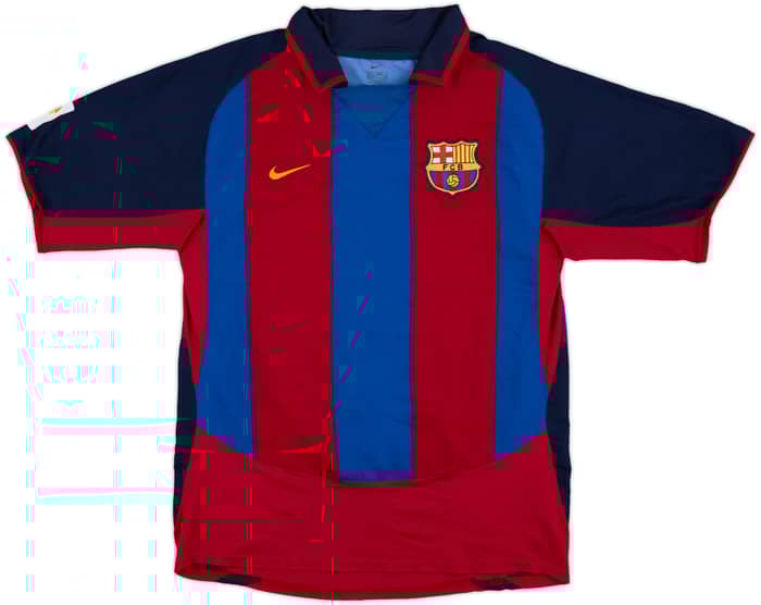 2003-04 Barcelona Home Shirt Ronaldinho #10 - 6/10 - (M)