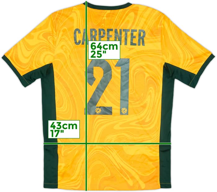 2023-24 Australia Women Home Shirt Carpenter #21 - 8/10 - (Women's XL)