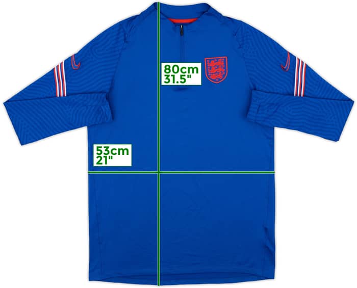 2020-21 England Nike 1/4 Zip Drill Top - 9/10 - (L)
