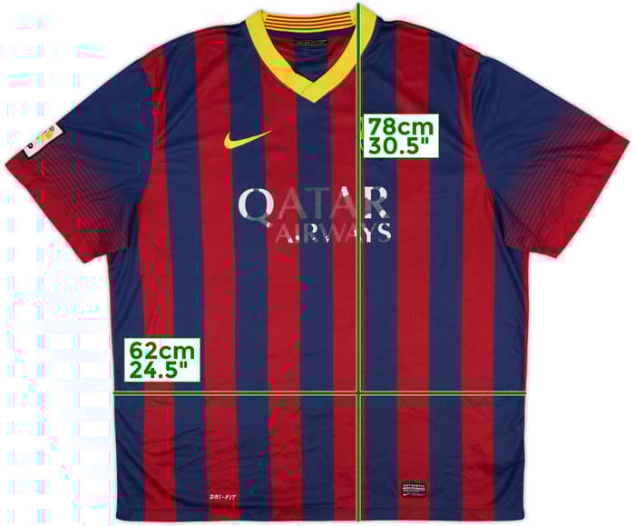 2013-14 Barcelona Home Shirt - 4/10 - (XXL)