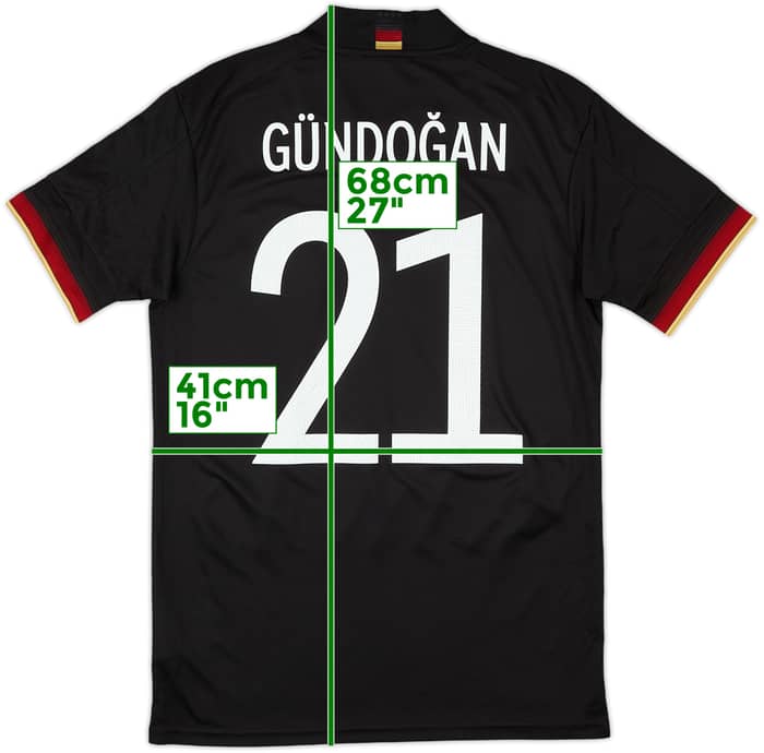 2020-21 Germany Away Shirt Gundogan #21 - 9/10 - (S)