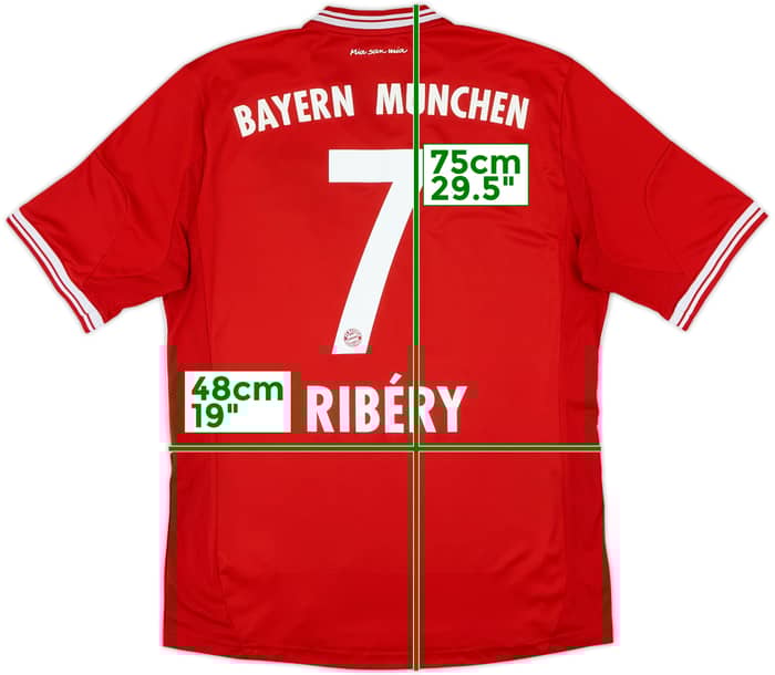 2013-14 Bayern Munich Home Shirt Ribery #7 - 5/10 - (M)