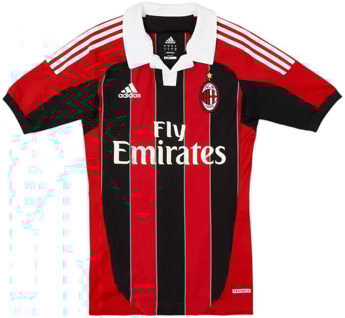 2012-13 AC Milan TechFit Player Issue Home Shirt Prince #10 - 8/10 - (M)