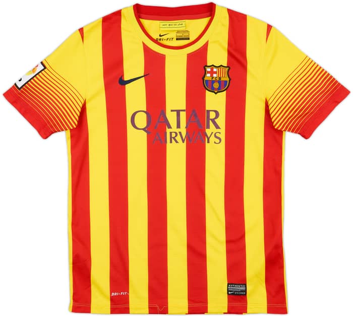 2013-15 Barcelona Away Shirt - 8/10 - (L.Boys)