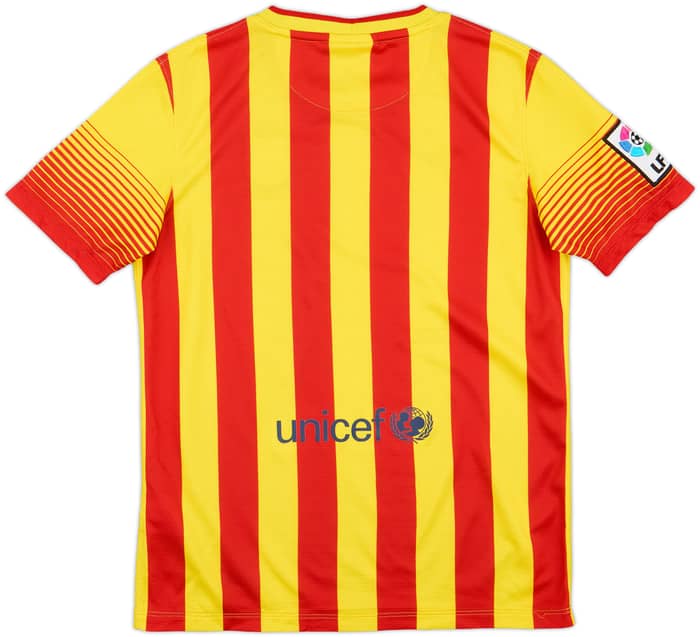 2013-15 Barcelona Away Shirt - 8/10 - (L.Boys)