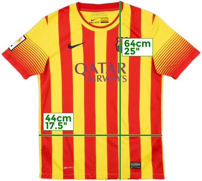 2013-15 Barcelona Away Shirt - 8/10 - (L.Boys)
