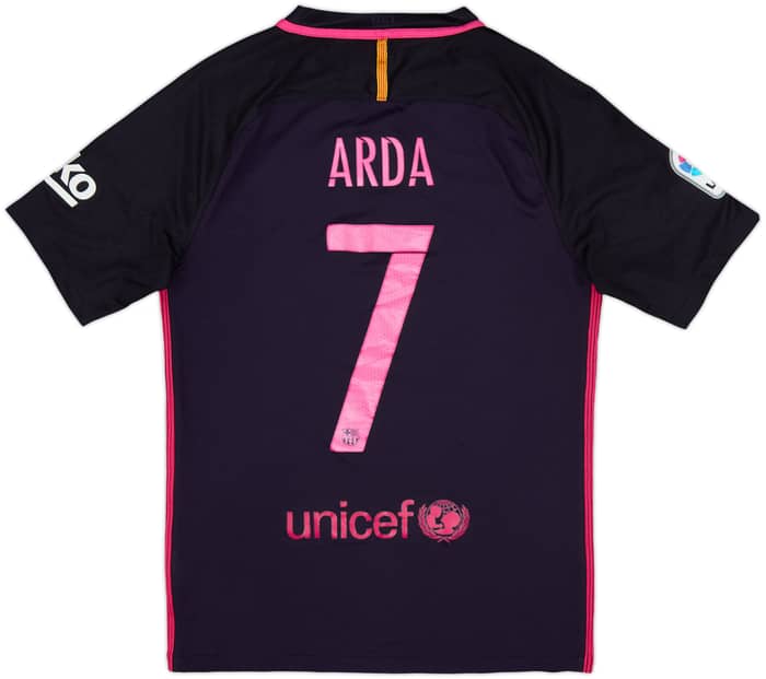 2016-17 Barcelona Away Shirt Arda #7 - 6/10 - (S)