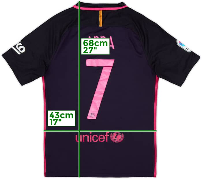 2016-17 Barcelona Away Shirt Arda #7 - 6/10 - (S)