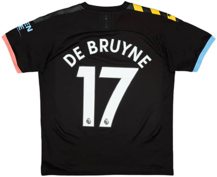 2019-20 Manchester City Away Shirt De Bruyne #17 - 8/10 - (XL.Boys)