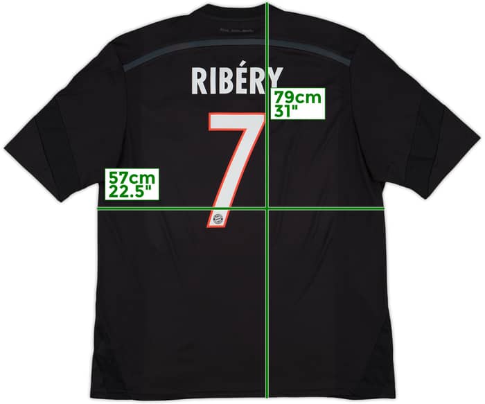 2014-15 Bayern Munich Third Shirt Ribery #7 - 7/10 - (XL)