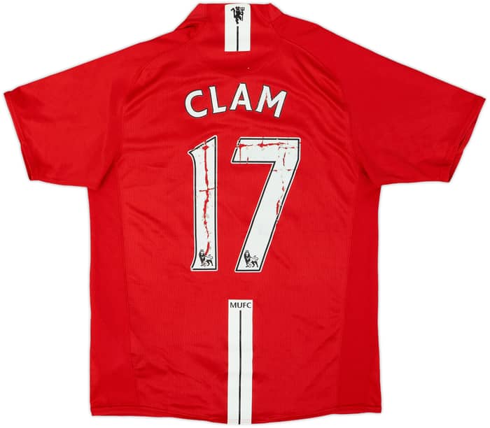 2007-09 Manchester United Home Shirt Clam #17 - 5/10 - (S)