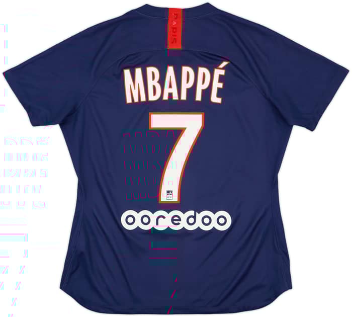 2019-20 Paris Saint-Germain Home Shirt Mbappe #7 - 7/10 - (Women's L)