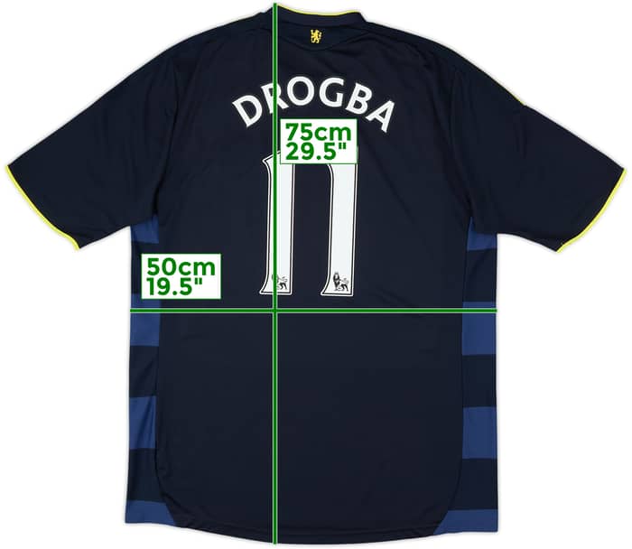2009-10 Chelsea Away Shirt Drogba #11 - 8/10 - (L)
