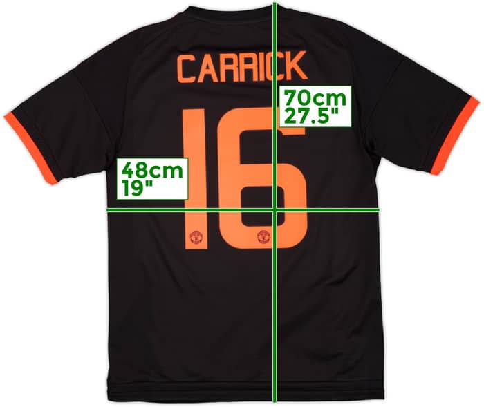 2015-16 Manchester United Third Shirt Carrick #16 - 8/10 - (M)