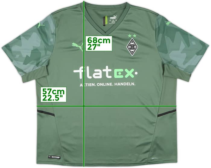 2021-22 Borussia Monchengladbach Away Shirt - 7/10 - (XXL)