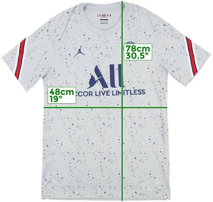 2021-22 Paris Saint-Germain Nike Jordan Training Shirt - 10/10 - (M)