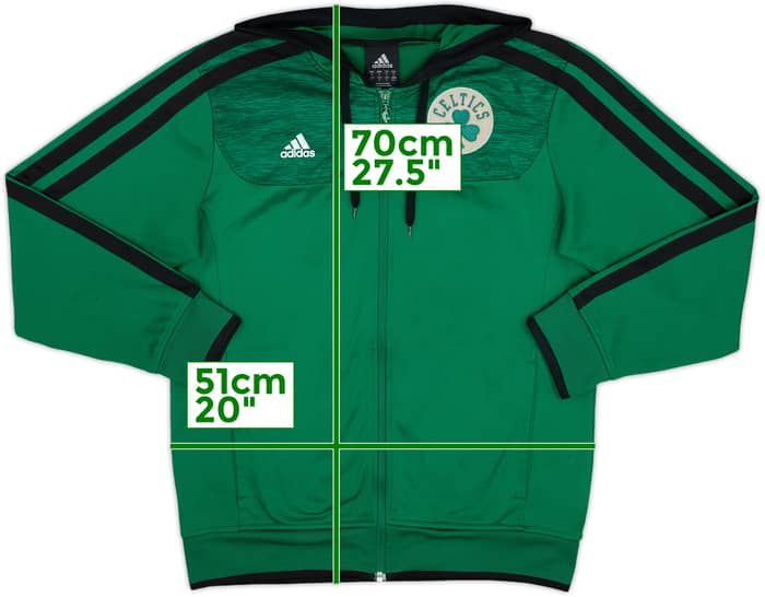 2011-12 Boston Celtics adidas Full Zip Hooded Sweat Top - 6/10 - (M)
