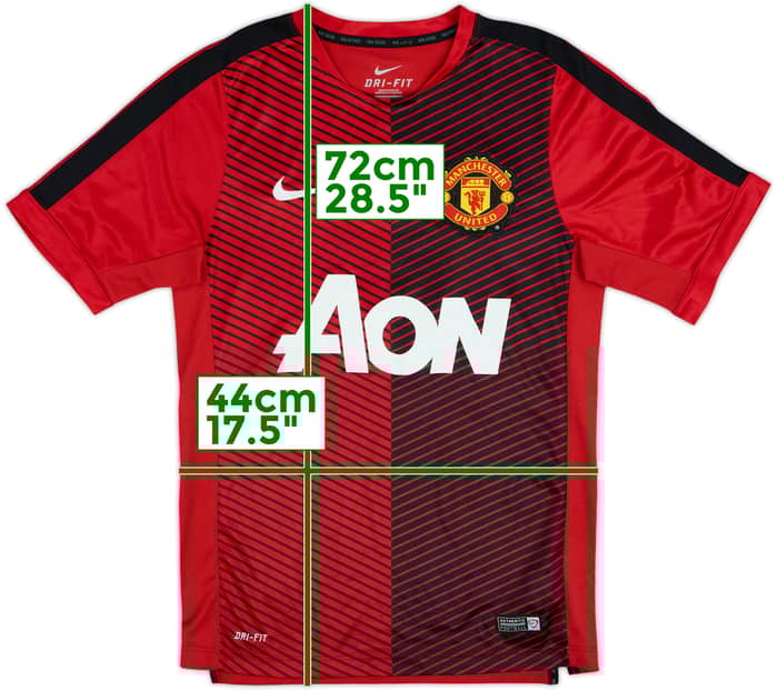 2014-15 Manchester United Nike Pre-Match Shirt - 8/10 - (S)
