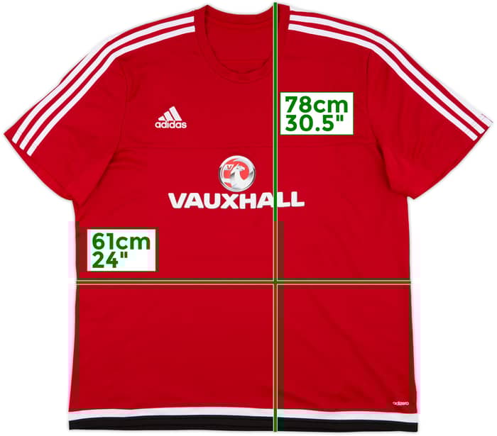 2016-17 Wales adizero Training Shirt - 8/10 - (XXL)