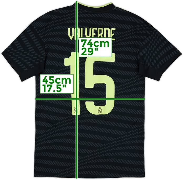 2022-23 Real Madrid Third Shirt Valverde #15 - 6/10 - (S)