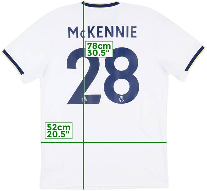 2022-23 Leeds United Home Shirt McKennie #28 - 7/10 - (M)